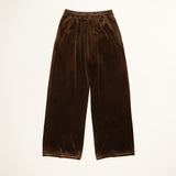 Original Velour Easy Pants / Dark Brown