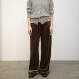 Original Velour Easy Pants / Dark Brown