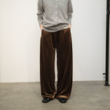 Original Velour Easy Pants / Dark Brown