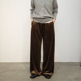 Original Velour Easy Pants / Dark Brown