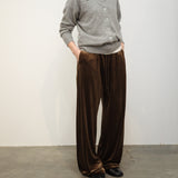 Original Velour Easy Pants / Dark Brown