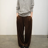 Original Velour Easy Pants / Dark Brown