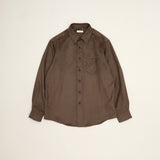 Original Faux Suede Shirt / Dark Brown