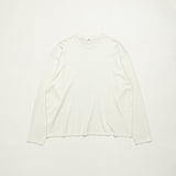 Original Silk Cotton Knit Long Sleeve Tee / Off White