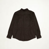 Original Faux Suede Shirt / Dark Brown