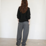 Original Wool Drawstring Pants / Grey
