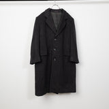 Wool Cashmere Oversized Coat Charcoal Grey