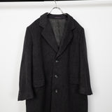 Wool Cashmere Oversized Coat Charcoal Grey