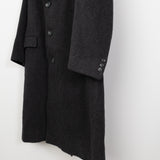 Wool Cashmere Oversized Coat Charcoal Grey