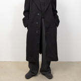 Wool Cashmere Oversized Coat Charcoal Grey