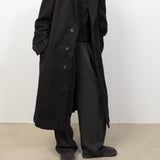 Wool Cashmere Oversized Coat Charcoal Grey