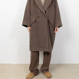 Wool Cashmere Hooded Coat