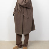 Wool Cashmere Hooded Coat