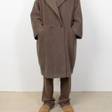 Wool Cashmere Hooded Coat