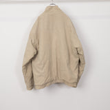 Poly Nylon Stand Neck Jacket Beige