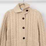 Pure Wool Cable Knit Cardigan