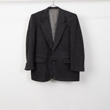 Wool Camel Jacket Charcoal Grey