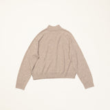 Cashmere High Neck Knit Greige