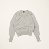 Cashmere V Neck Knit Light Grey