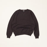 Cashmere Crew Neck Knit Dark Brown