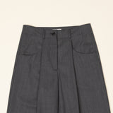 Original Tuck Wide Pants / Grey