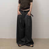 Original Tuck Wide Pants / Grey