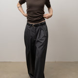 Original Tuck Wide Pants / Grey