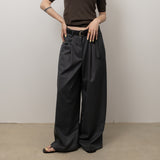 Original Tuck Wide Pants / Grey