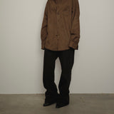 Original Faux Suede Shirt / Dark Brown