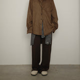 Original Faux Suede Shirt / Dark Brown