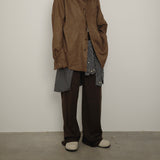 Original Faux Suede Shirt / Dark Brown