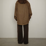 Original Faux Suede Shirt / Dark Brown