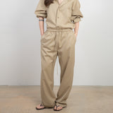 Original Wool Drawstring Pants / Sand Beige