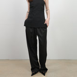 Original Wool Drawstring Pants /Black