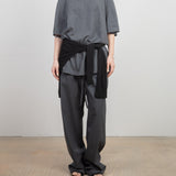 Original Wool Drawstring Pants / Grey