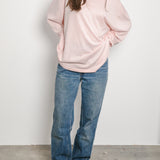 Original Silk Cotton Long Sleeve Tee / Pale Pink