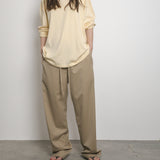 Original Silk Cotton Knit Long Sleeve Tee / Cream Yellow