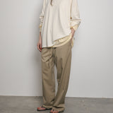 Original Silk Cotton Knit Long Sleeve Tee / Off White