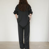 Original Wool Drawstring Pants /Black