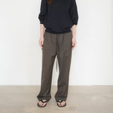 Original Wool Drawstring Pants / Olive Brown