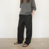 Original Wool Drawstring Pants /Black