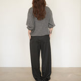 Original Wool Drawstring Pants /Black