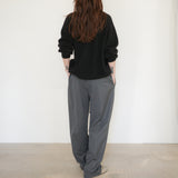 Original Wool Drawstring Pants / Grey