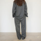 Original Wool Drawstring Pants / Grey