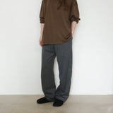Original Silk Cotton Knit Long Sleeve Tee / Brown