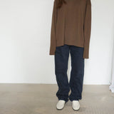 Original Silk Cotton Knit Long Sleeve Tee / Brown
