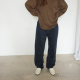 Original Silk Cotton Knit Long Sleeve Tee / Brown