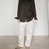 Original Faux Suede Shirt / Dark Brown