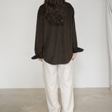 Original Faux Suede Shirt / Dark Brown