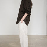 Original Faux Suede Shirt / Dark Brown